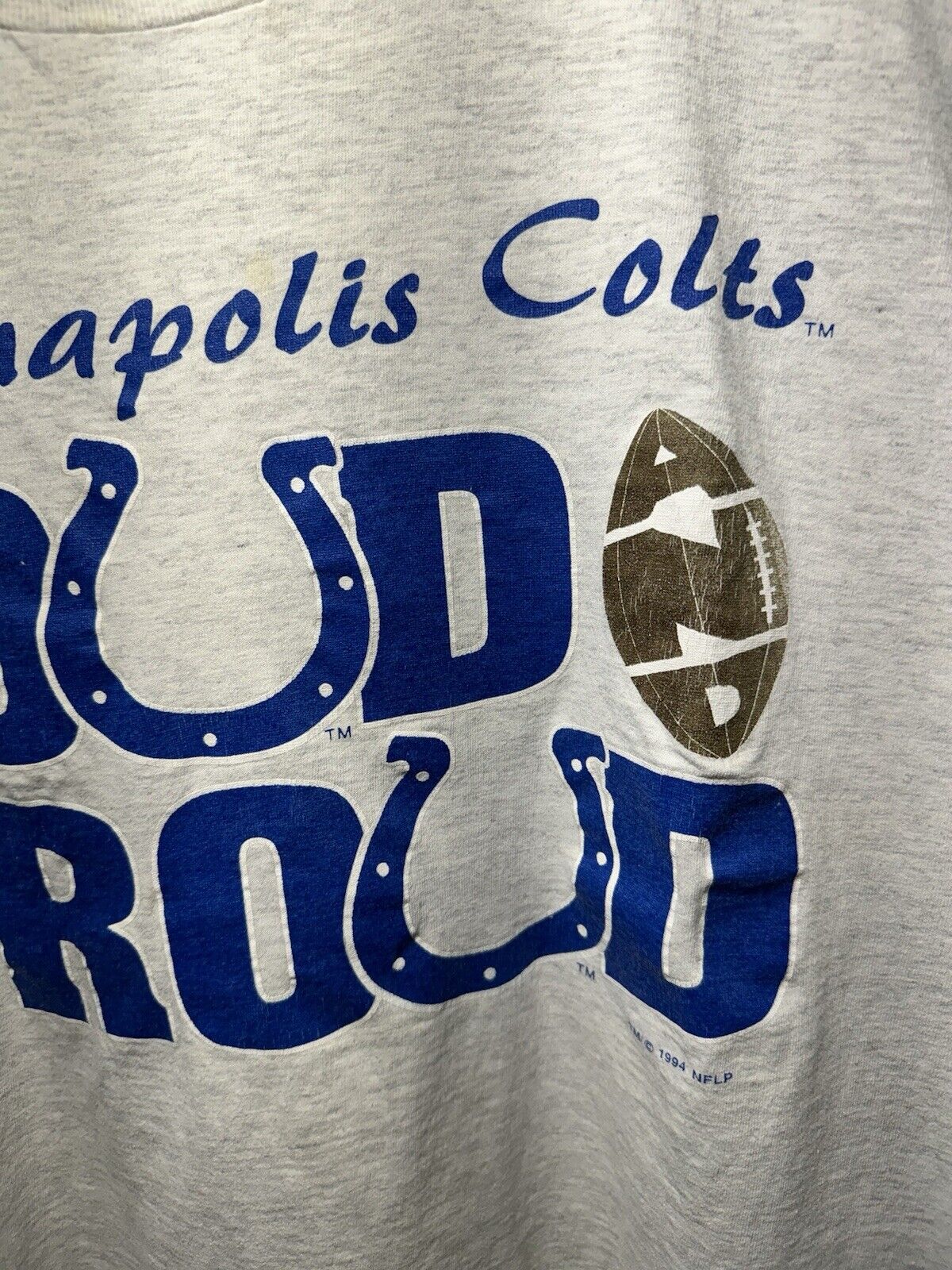 Vintage 1994 NFL Indianapolis Colts  Football Loud & Proud Shirt Size XXL