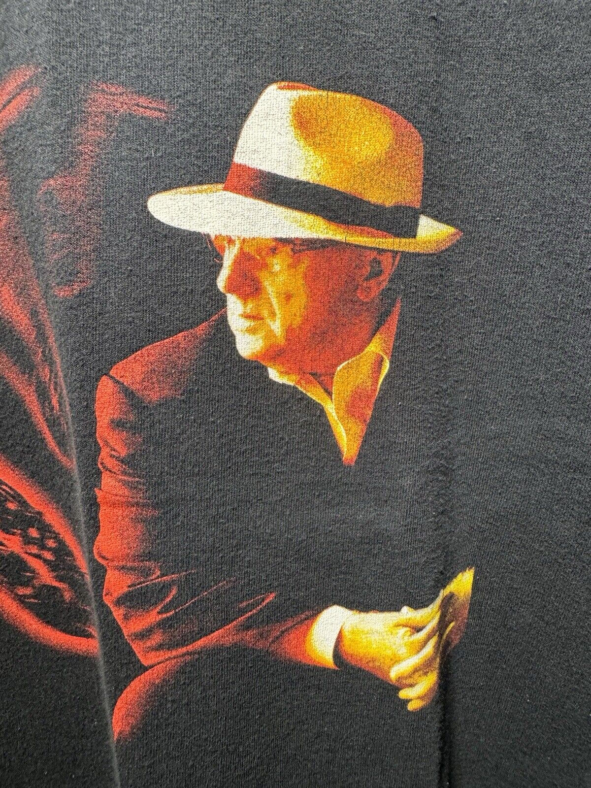 Van Morrison Live North America 2007 Tee Black T-Shirt Double Sided Size XL