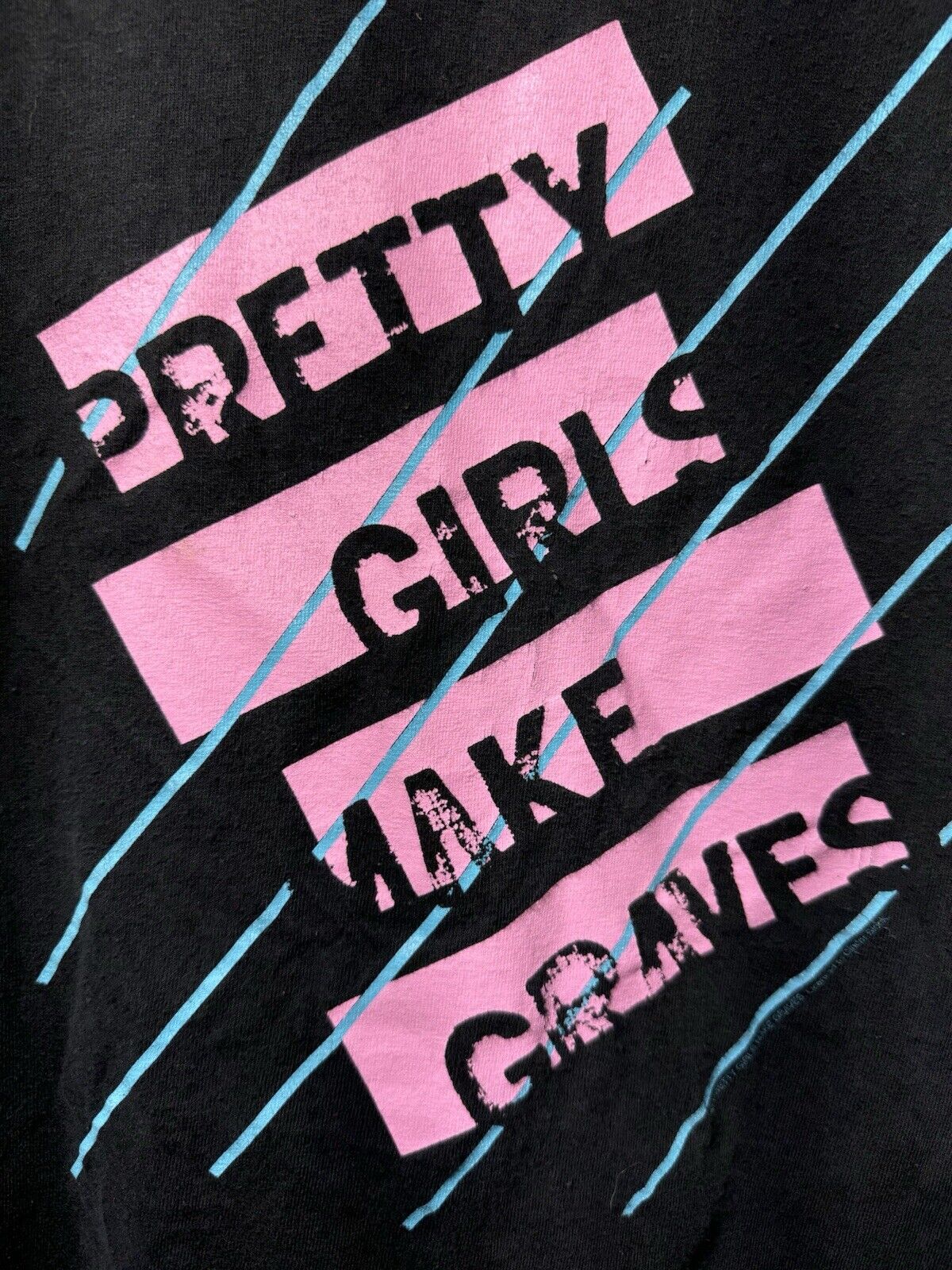 Vintage 00's Pretty Girls Make Graves Elan Vital Album Promo Shirt Sz M Black 