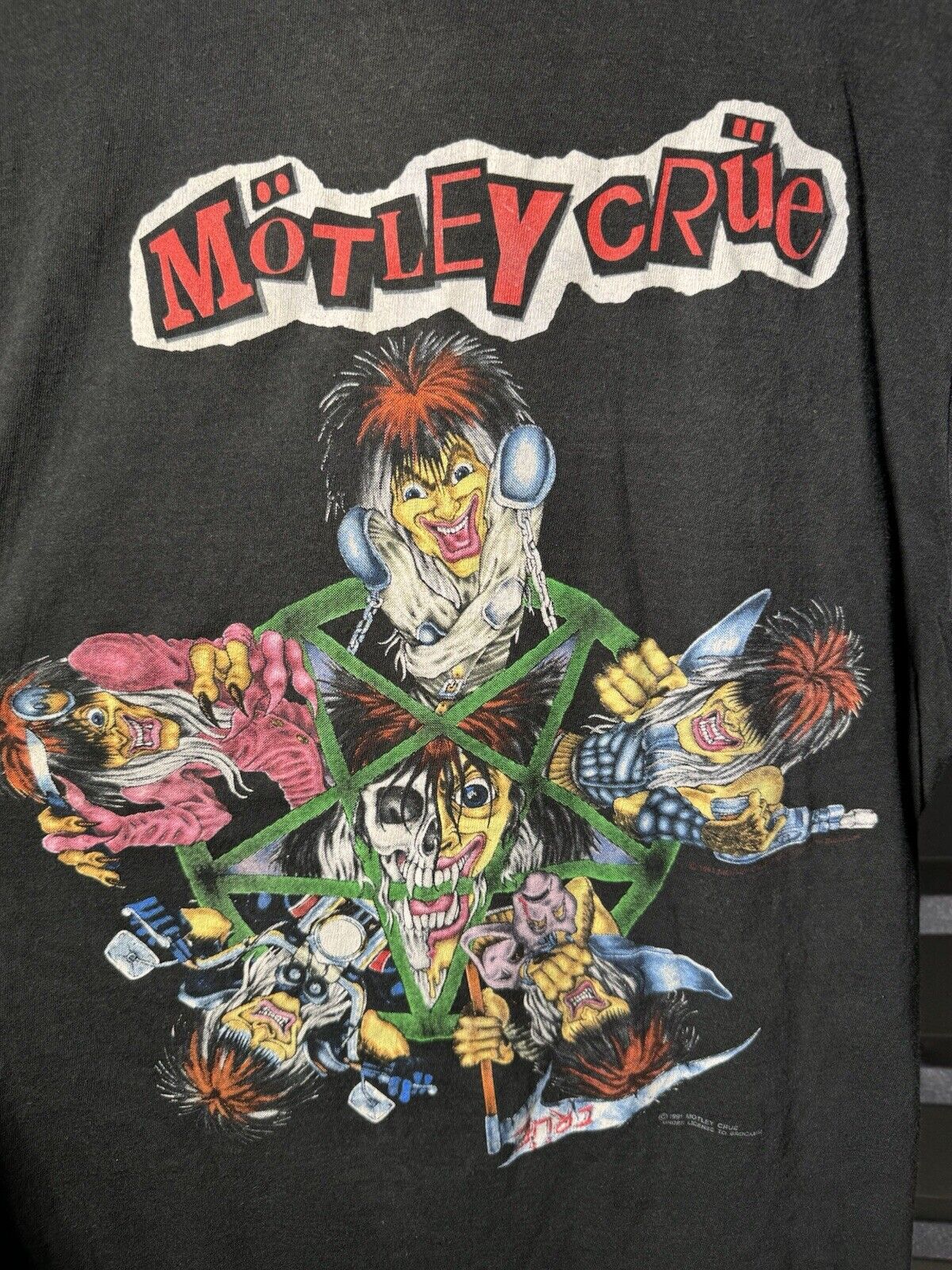 Vintage Motley Crue Decade of Decadence Original 1991 Sz M T-shirt