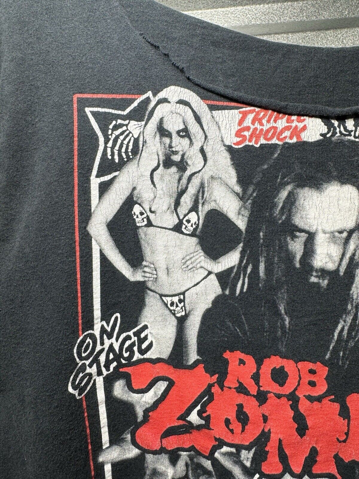 Vintage Rob Zombie Tour T-Shirt Size M Rock Spooks-A-Popping Great Zombie Show