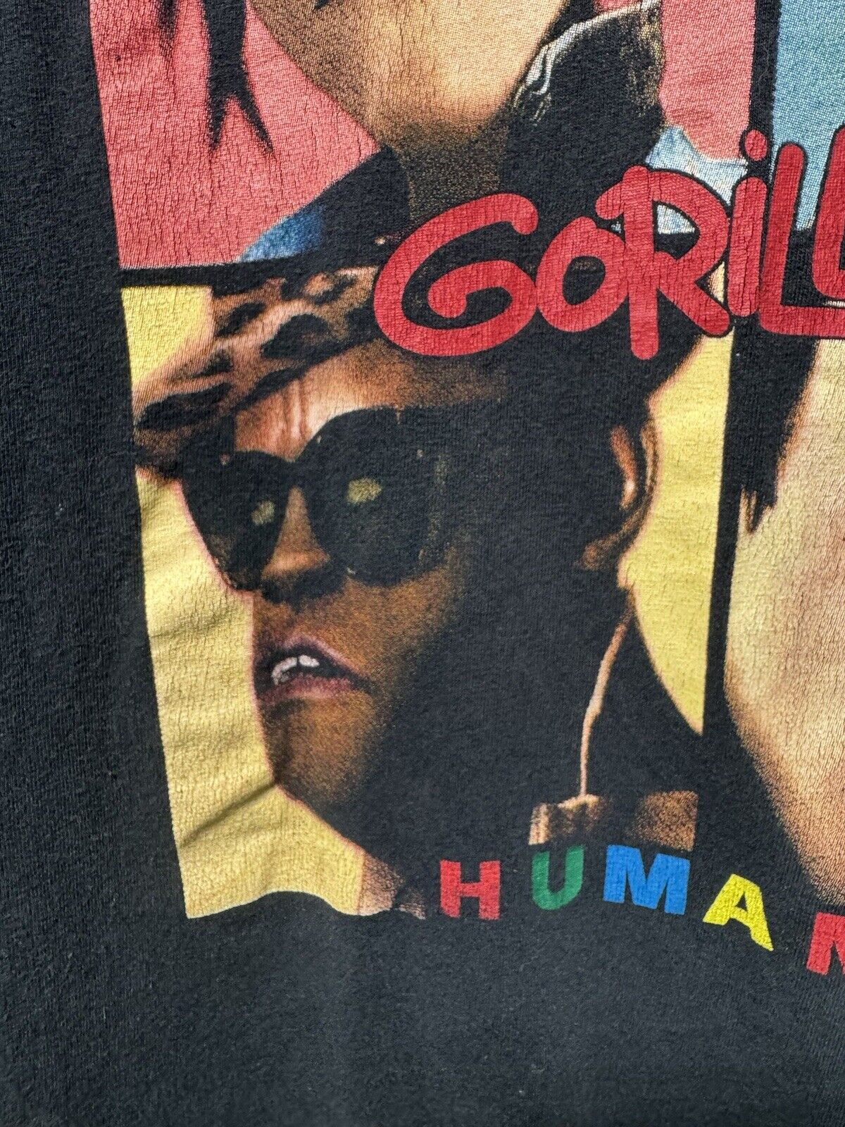 Rare Vintage The Gorillaz Band T-Shirt M 2000s Original Poster Art Tee Band 