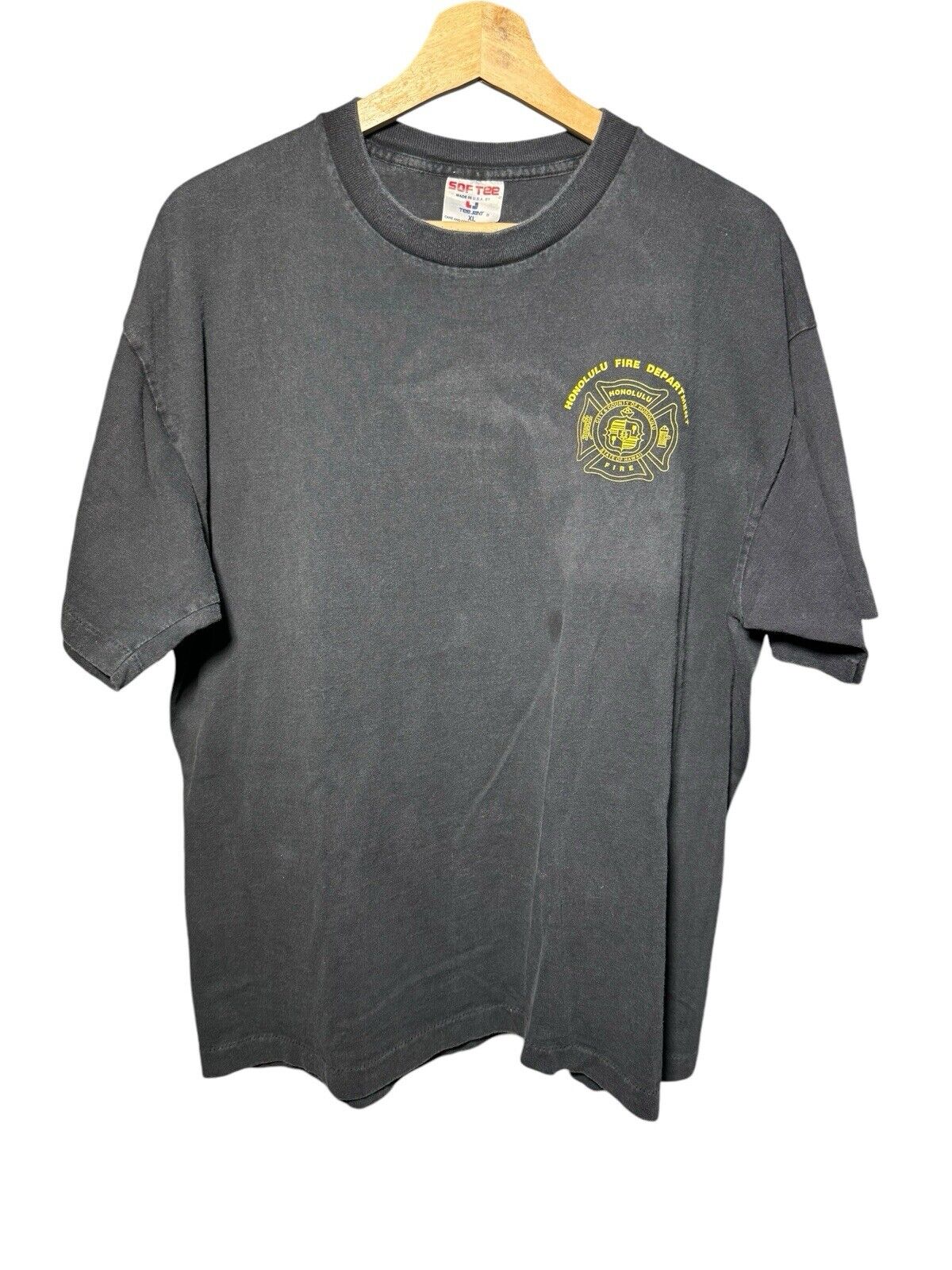 Vintage Hawaii County Fire Department Air Rescue Paramedics T Shirt XL