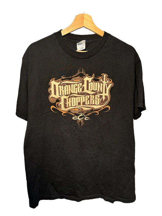 Vintage Orange County Choppers T-Shirt Mens Size L Motorcycle Biker Dbl Sided