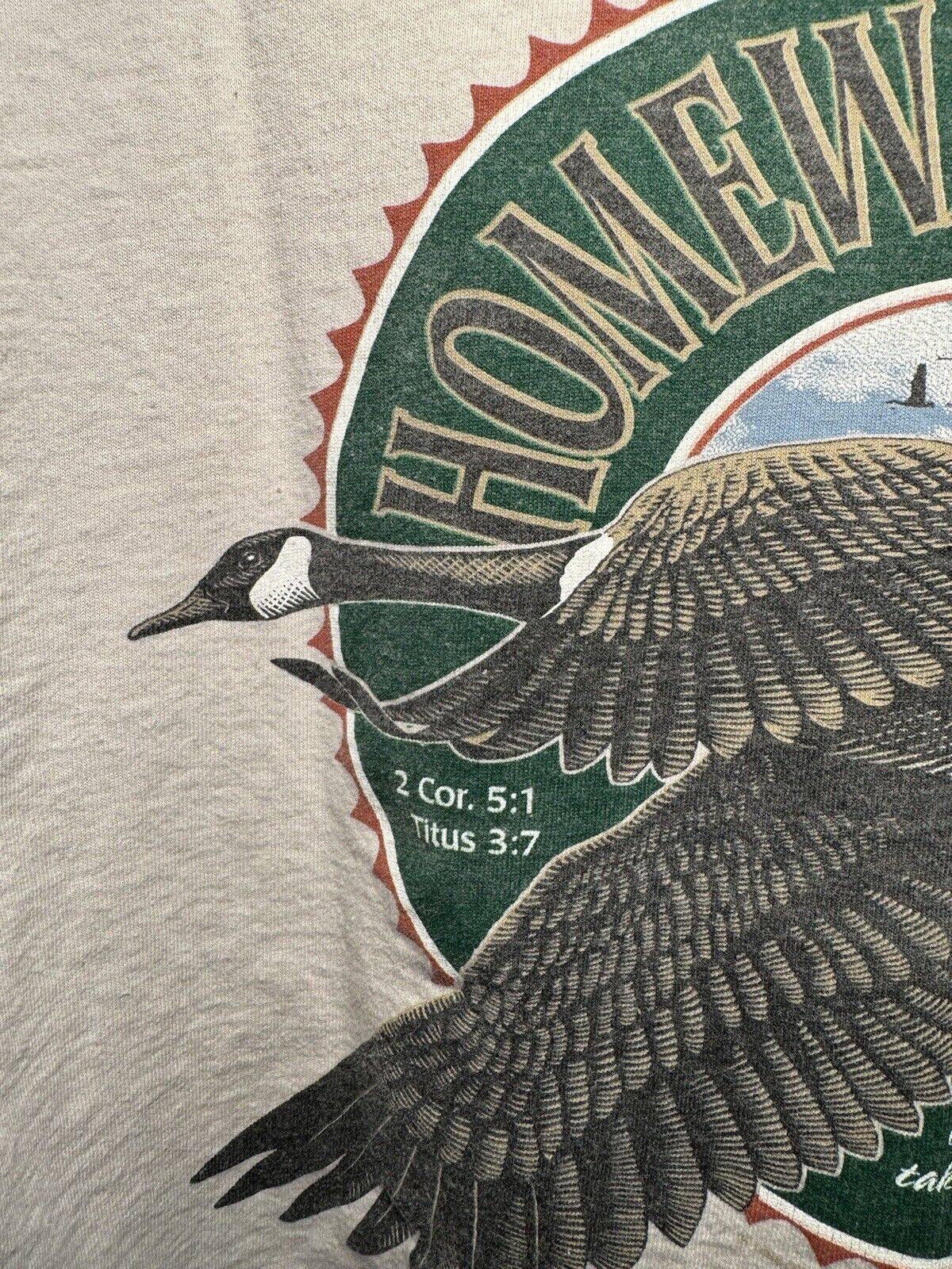 Vintage 1996 Homeward Bound T-Shirt Sz M Delta Double Sided Bird Goose 