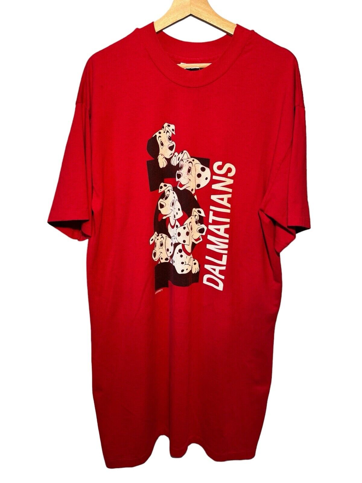 Walt Disney Classic Vintage 101 Dalmatians Sleep Oversize Shirt Size 