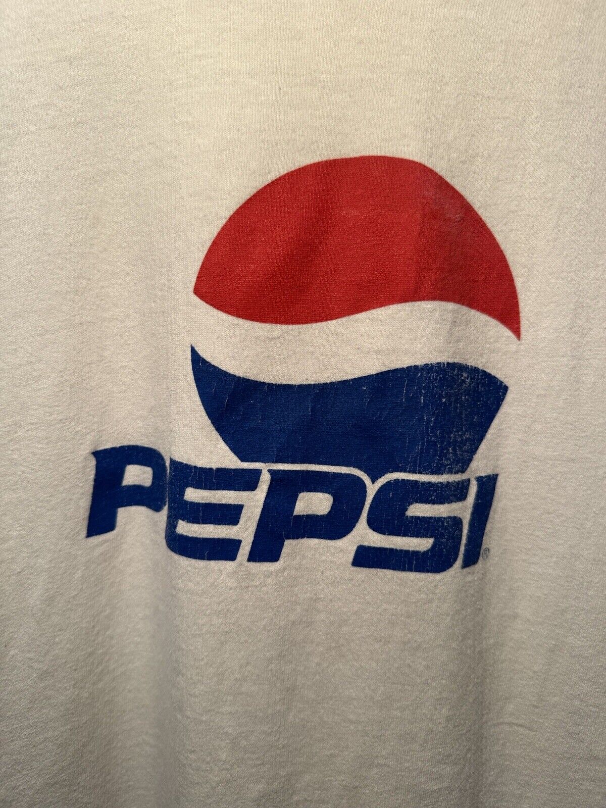 Vintage Early 2000s PEPSI Soda Pop Drink Graphic Promo White Shirt Men's XL