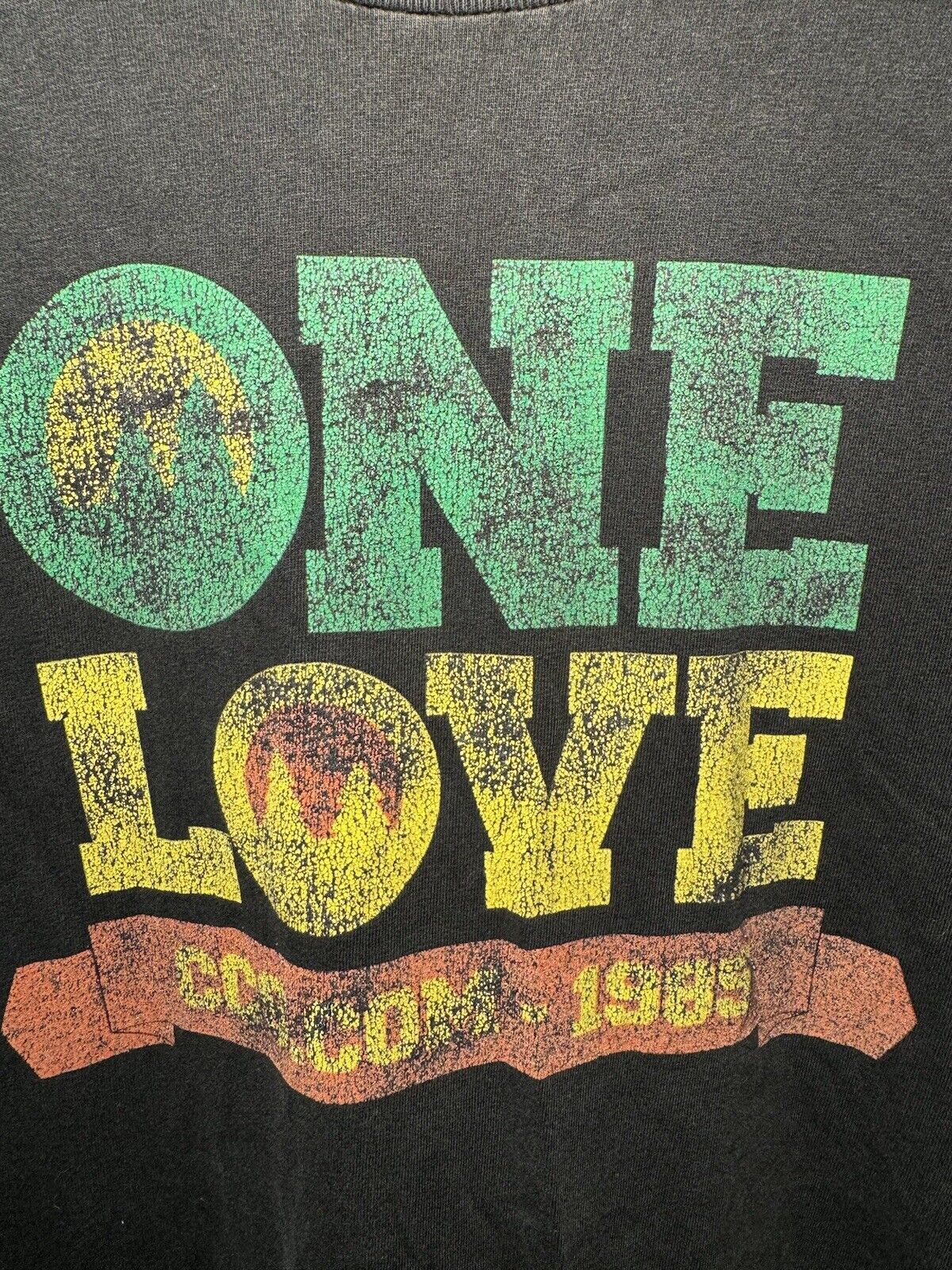 Vintage Y2K Bob Marley Rasta One Love Jamaican Graphic Shirt Size XL