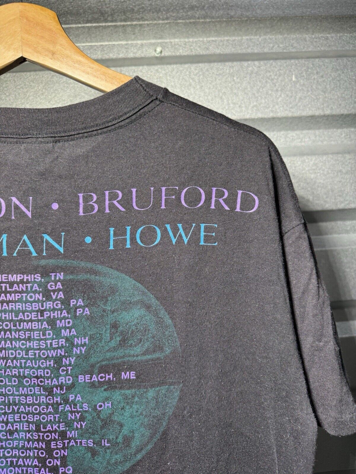 Vintage Anderson Bruford Wakeman and Howe Tour 1989 Original T-Shirt L 