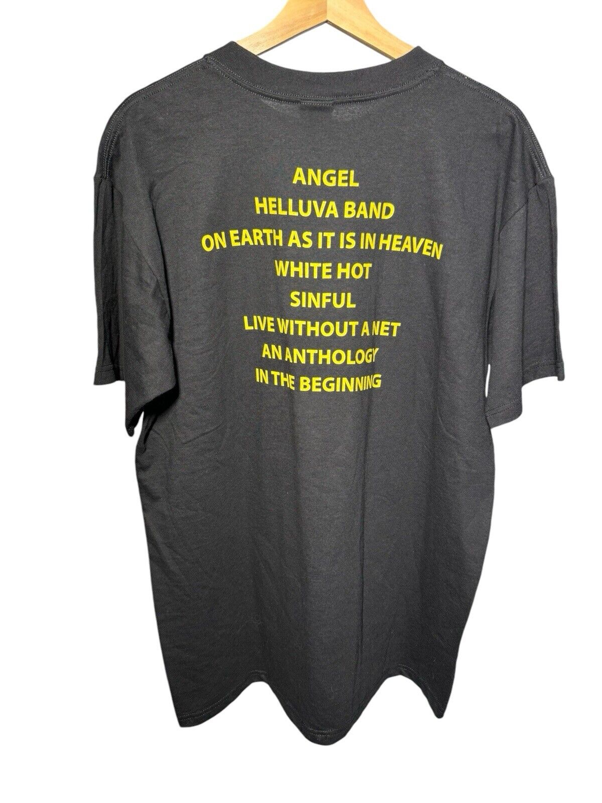 Vintage ANGEL Band T-Shirt Rock Heavy Metal 70s/80s Anvil Dbl Sided Sz L 