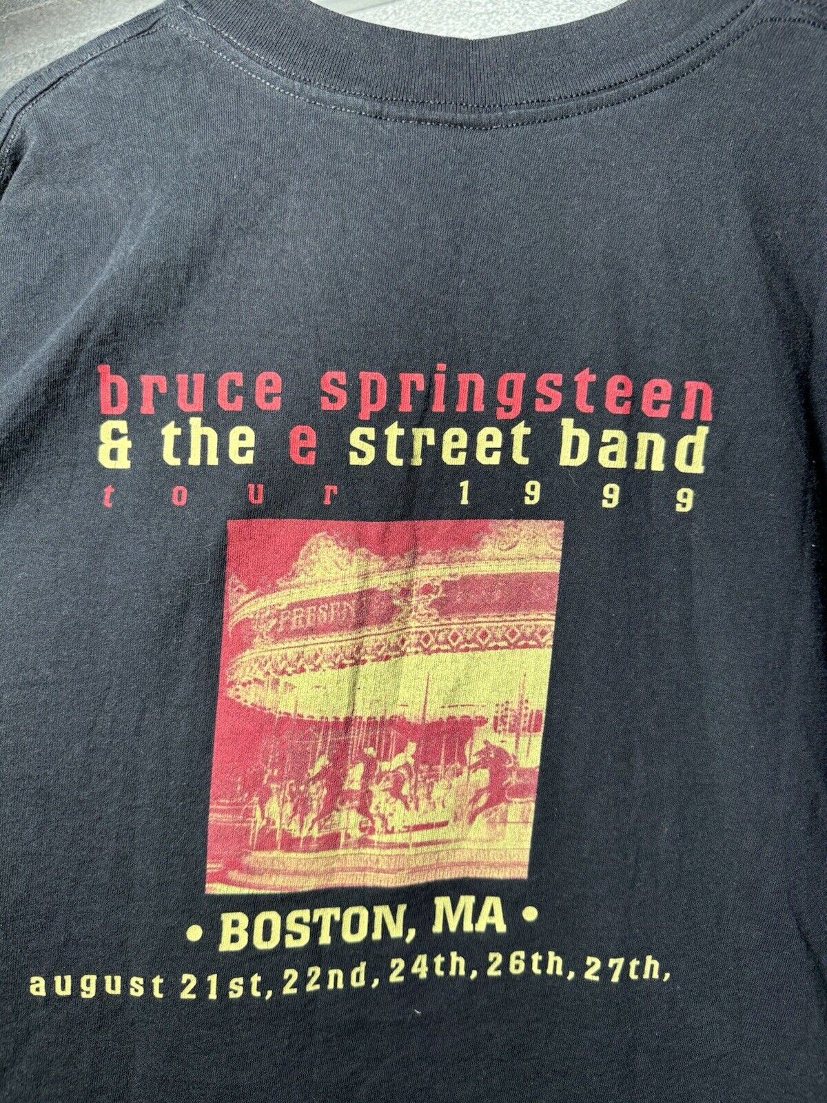 Vintage Bruce Springsteen & The E Street Band Tour T-Shirt Size XL 1999 Rock 90s