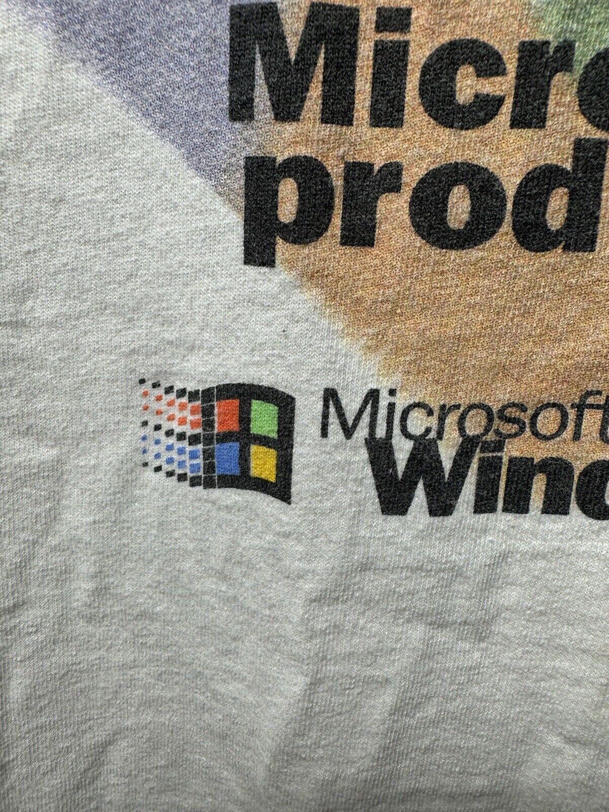 VINTAGE Microsoft Windows 1998 T-Shirt XL White Computer USA Dbl Sided