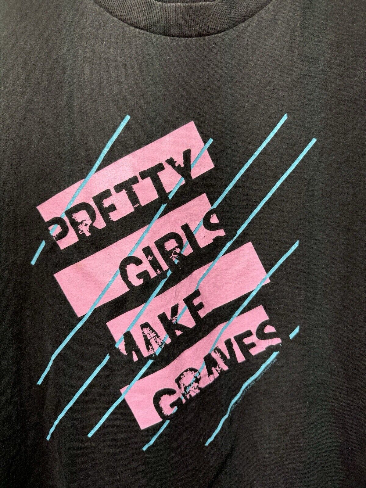 Vintage 00's Pretty Girls Make Graves Elan Vital Album Promo Shirt Sz M Black 