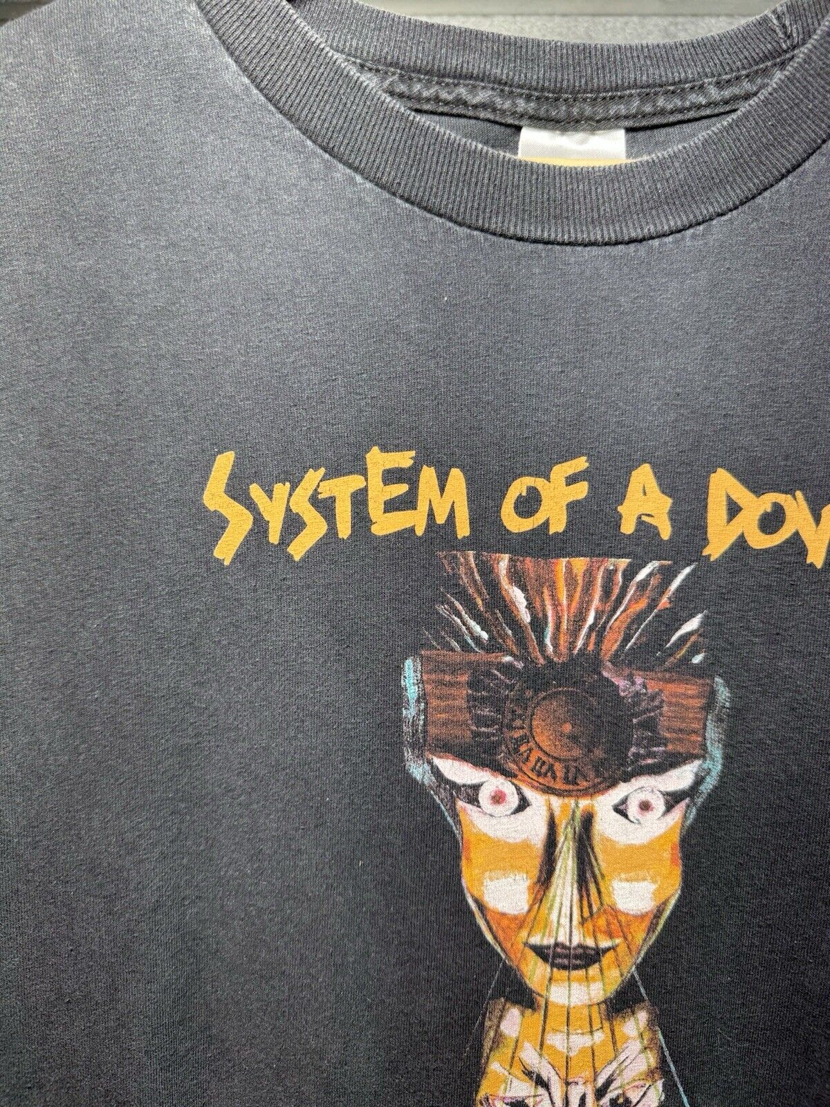 VTG SYSTEM OF A DOWN T-Shirt Sz XL Black MEZMERIZE Rock Metal Tour Concert 2005