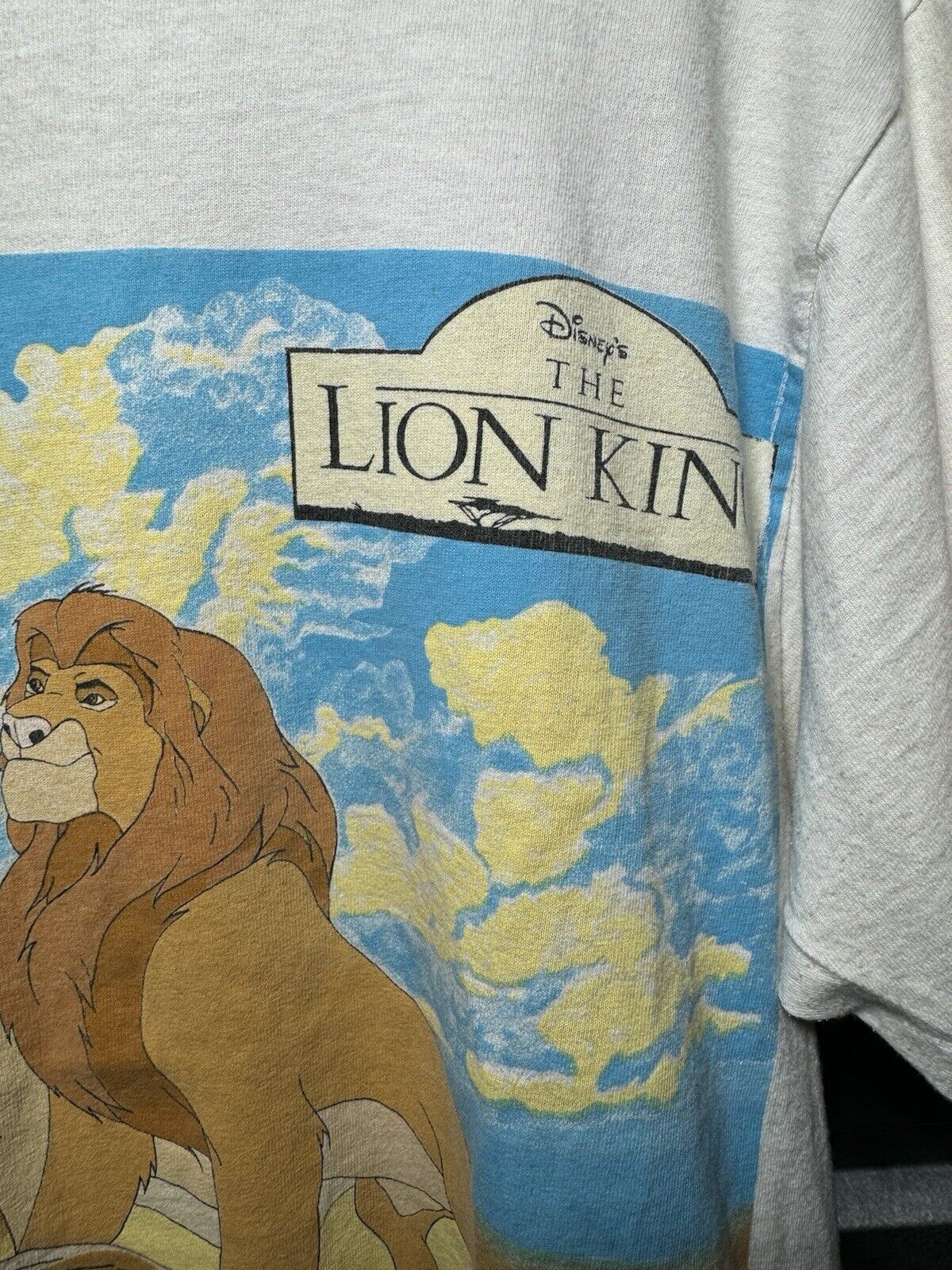 Vintage 94 Disney Lion King Burger King Promo T-Shirt Mufasa Simba Rare Sz L