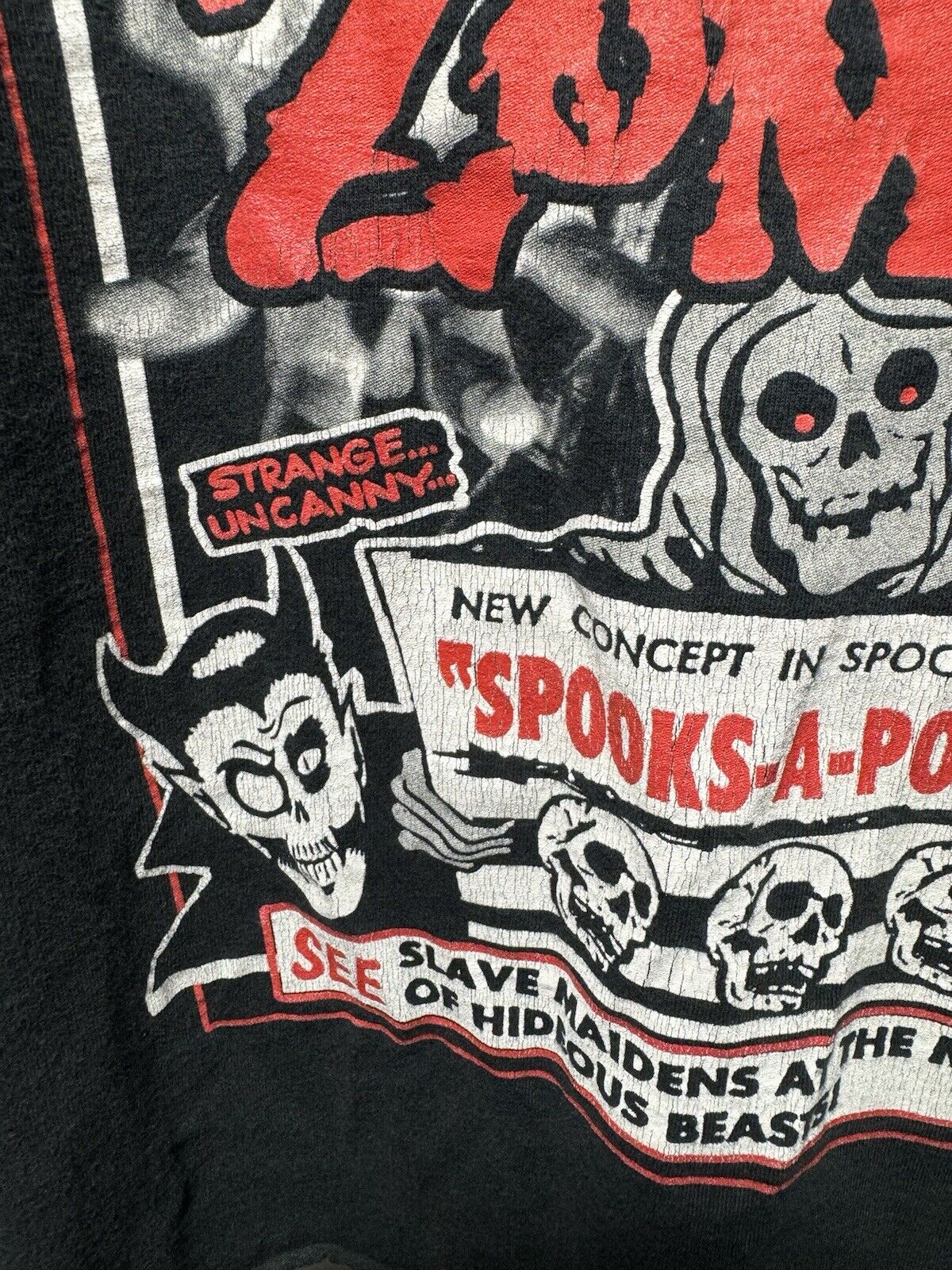 Vintage Rob Zombie Tour T-Shirt Size M Rock Spooks-A-Popping Great Zombie Show