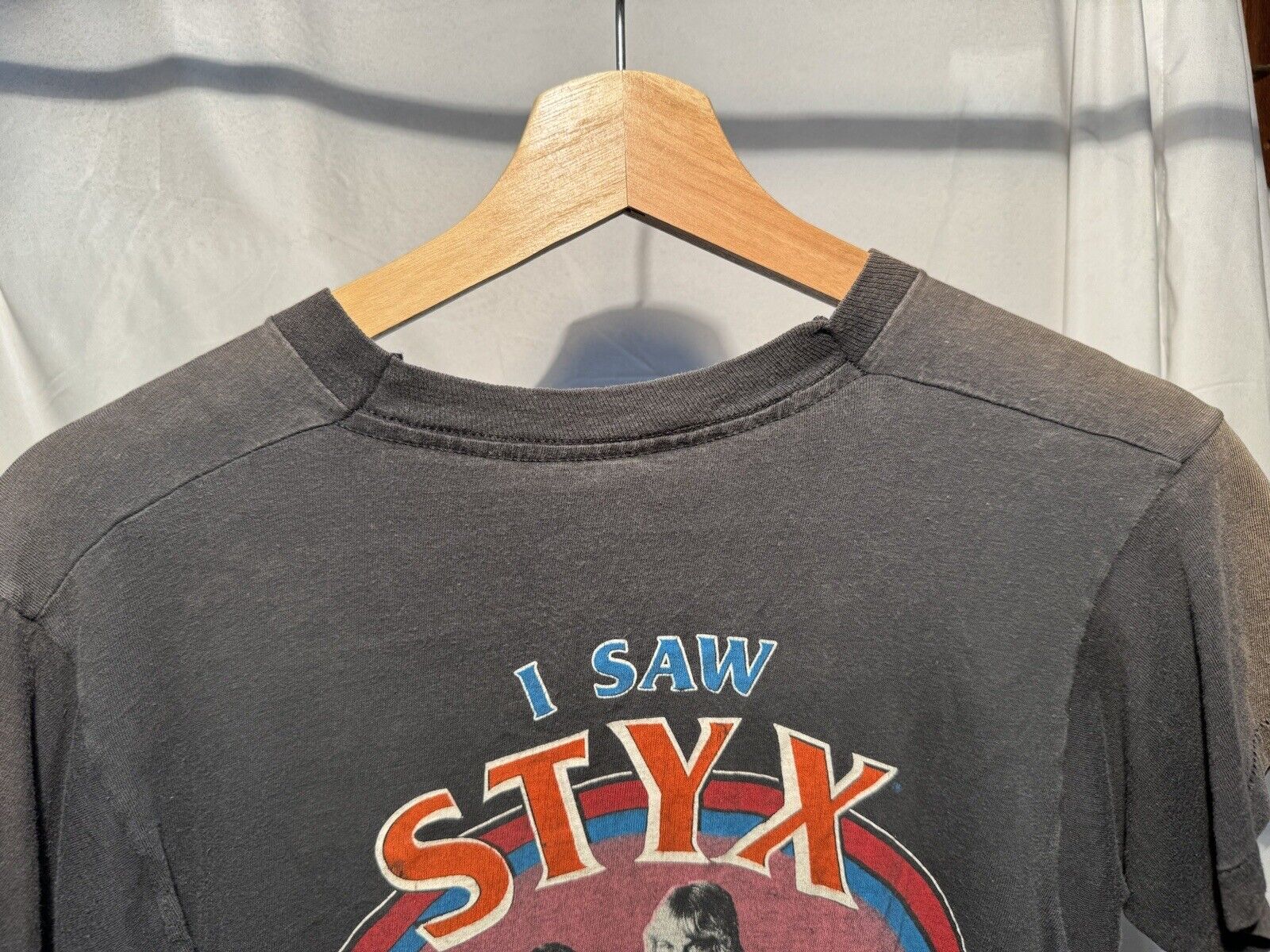 Vtg 80s STYX 81 World Tour At The Paradise Theatre T-Shirt 1981 Concert Tee M