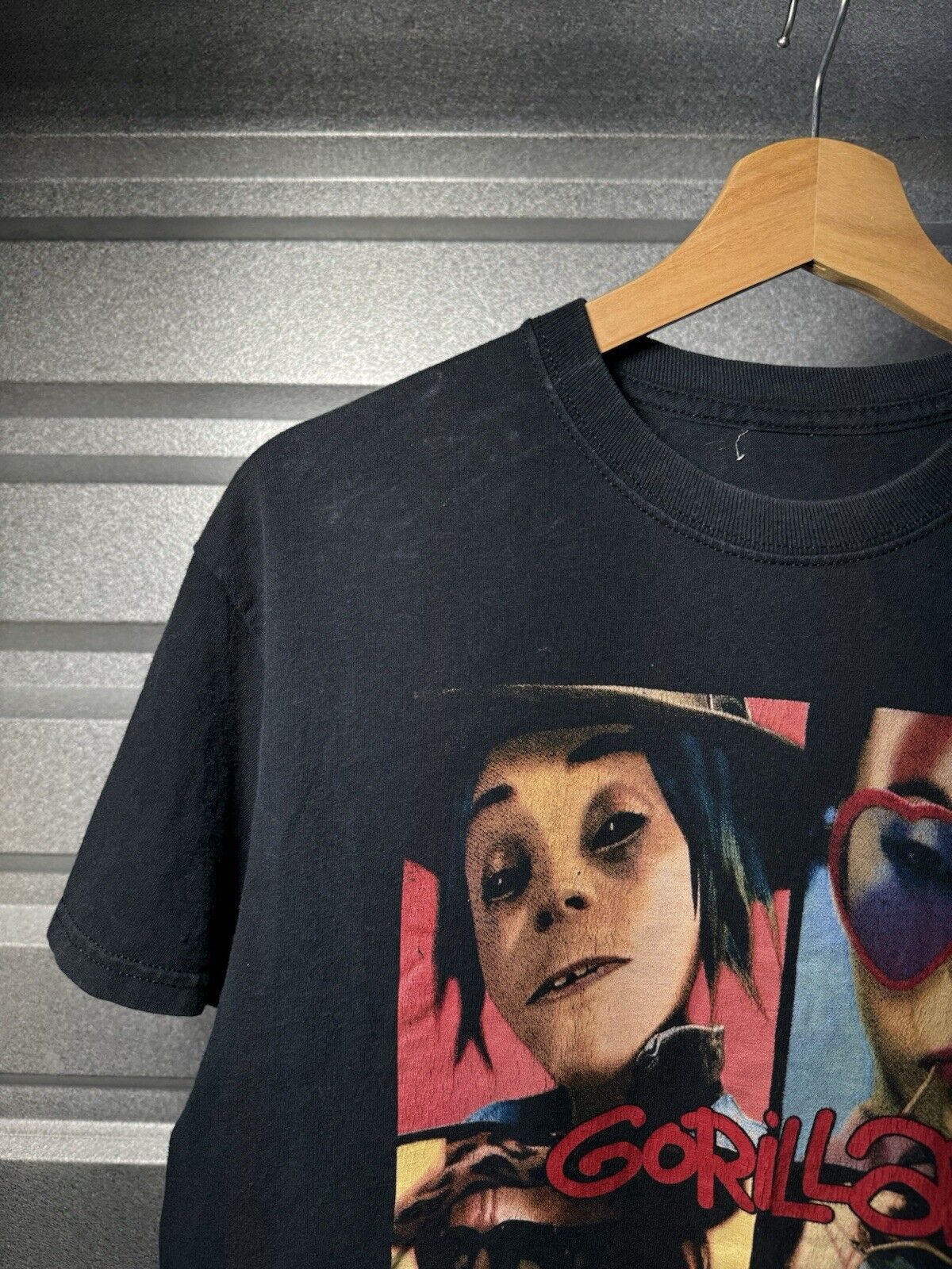 Rare Vintage The Gorillaz Band T-Shirt M 2000s Original Poster Art Tee Band 