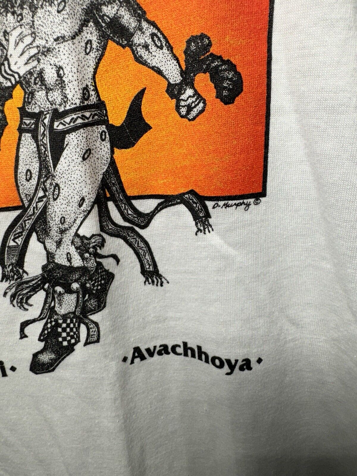 Vintage Avachhoya Hopi Indian T-Shirt Sz L Hanes Tribal Native American 