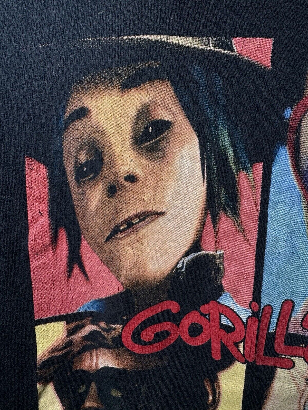 Rare Vintage The Gorillaz Band T-Shirt M 2000s Original Poster Art Tee Band 