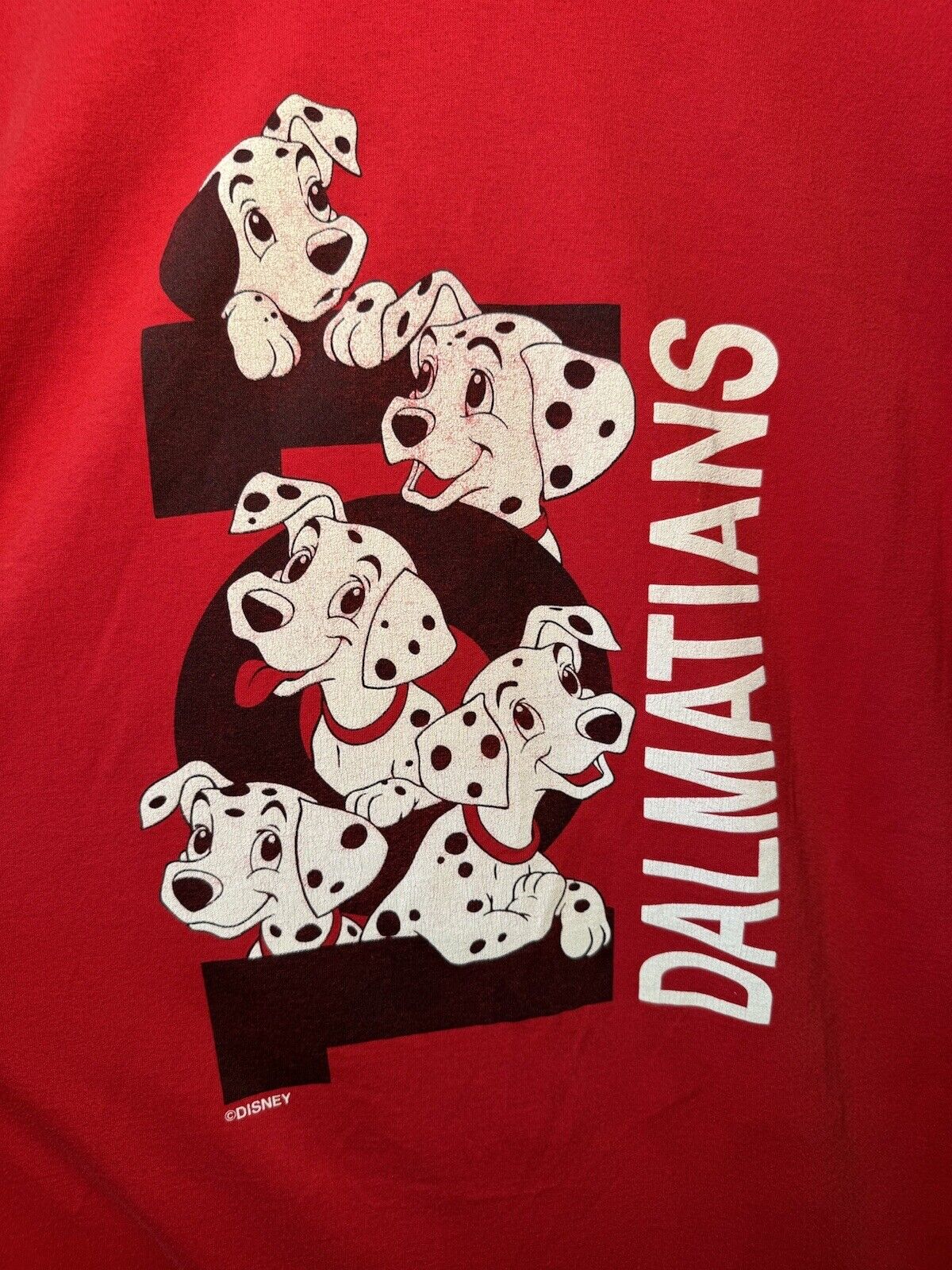 Walt Disney Classic Vintage 101 Dalmatians Sleep Oversize Shirt Size 