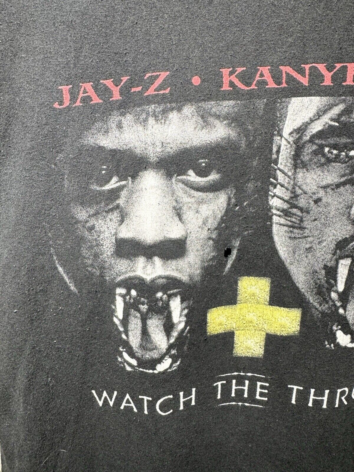 Vintage 2011 Watch The Throne Tour Concert T-Shirt Jay-Z Kanye West S Rare