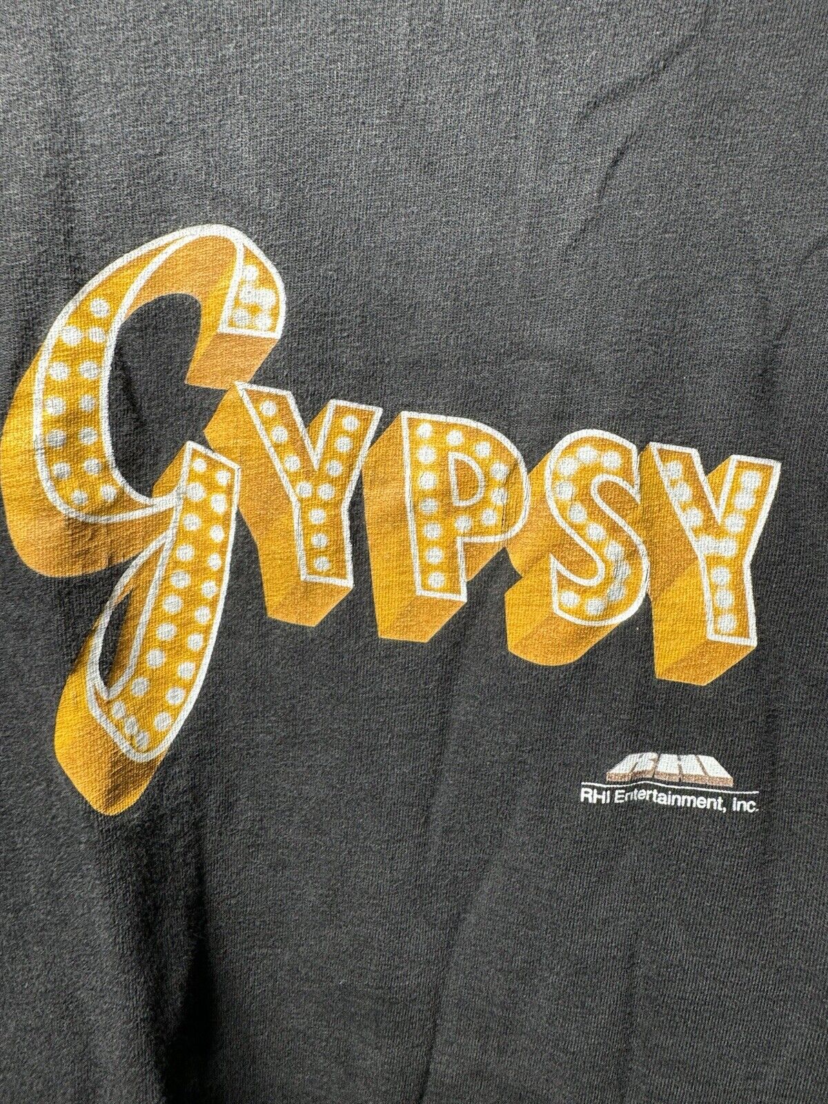 Vintage Gypsy Shirt Men XL Black Broadway Musical Single Stitch 80s 90s