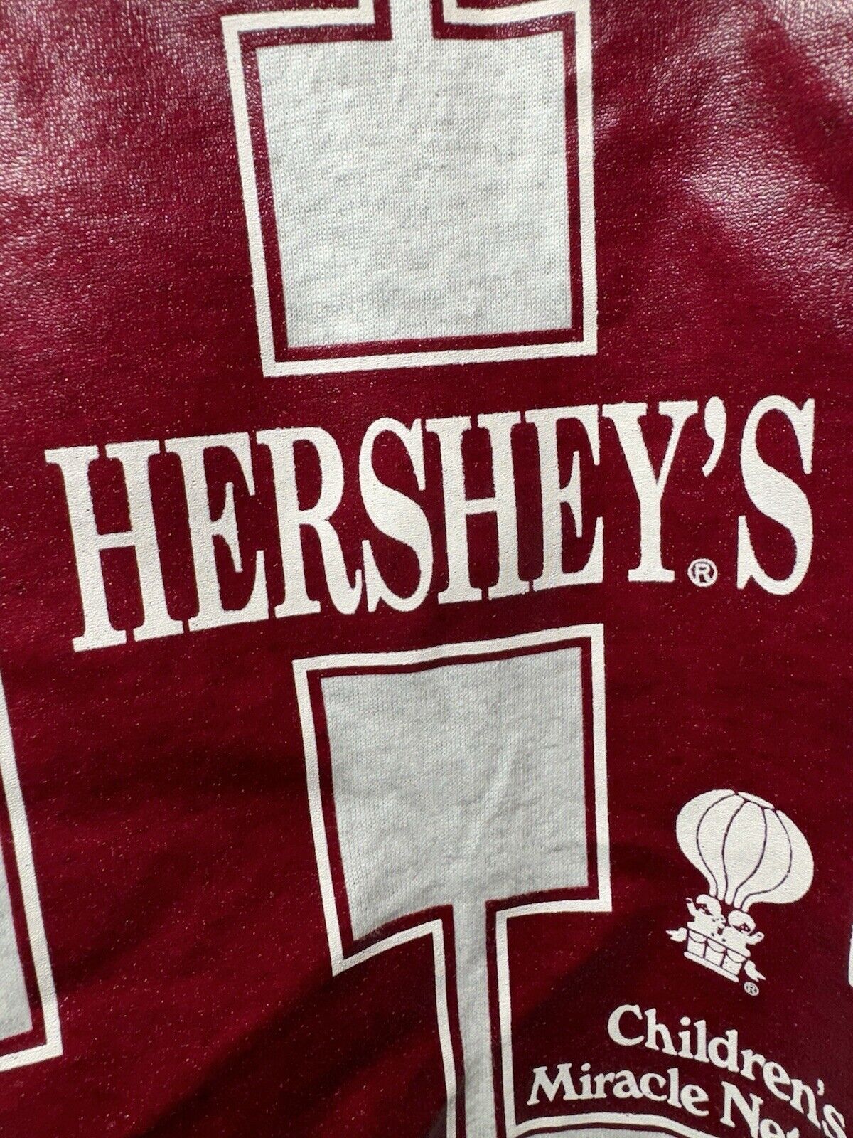 Vintage Hersheys Chocolate Promo T-Shirt Gray Size XL 90s Made In USA