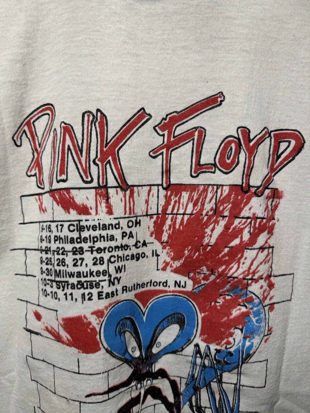 Vintage Pink Floyd Size S 1987 Momentary Lapse of Reason American Tour Shirt 