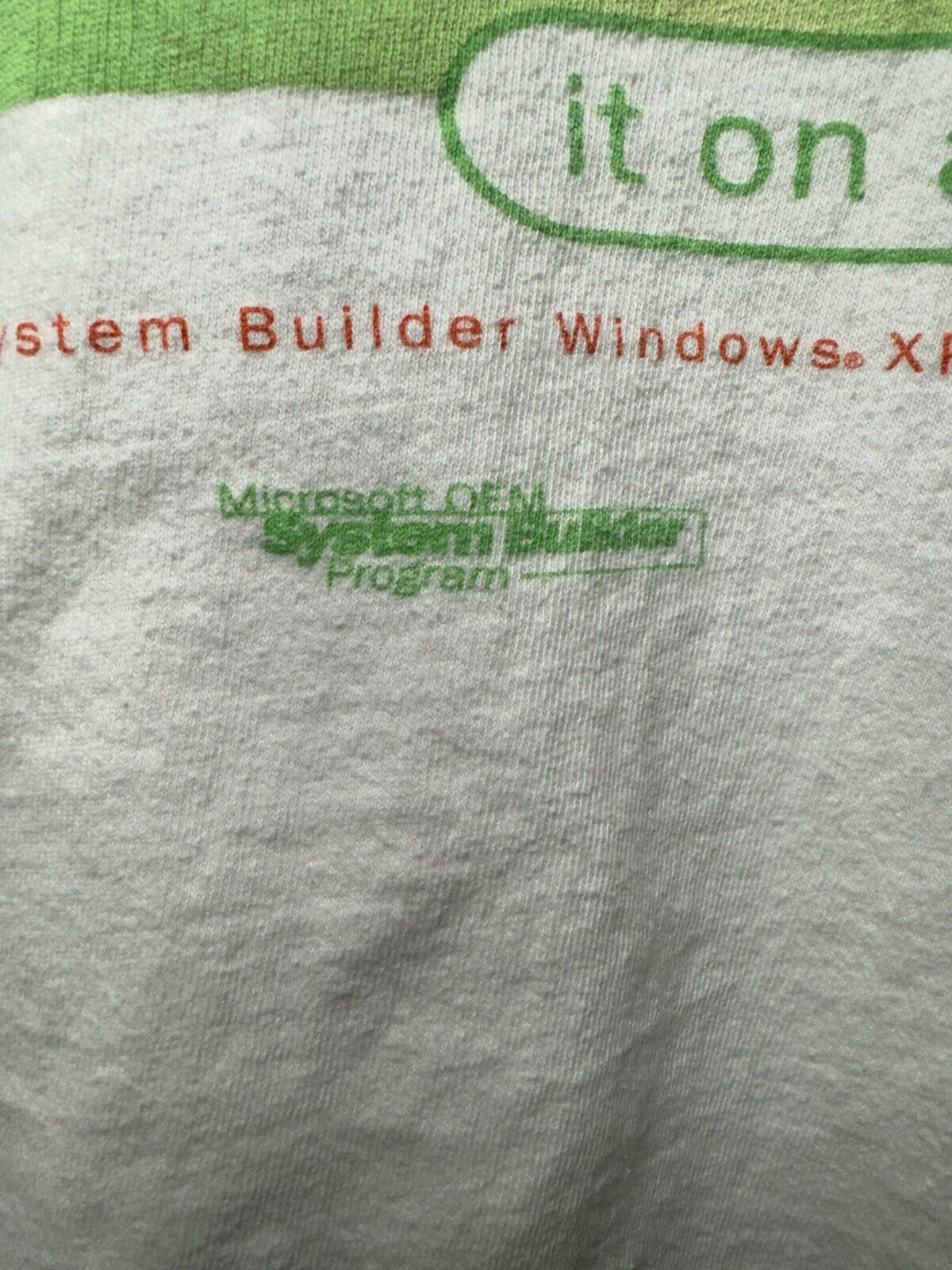 VINTAGE Microsoft Windows T-Shirt Adult XL White Computer Single Stitch USA