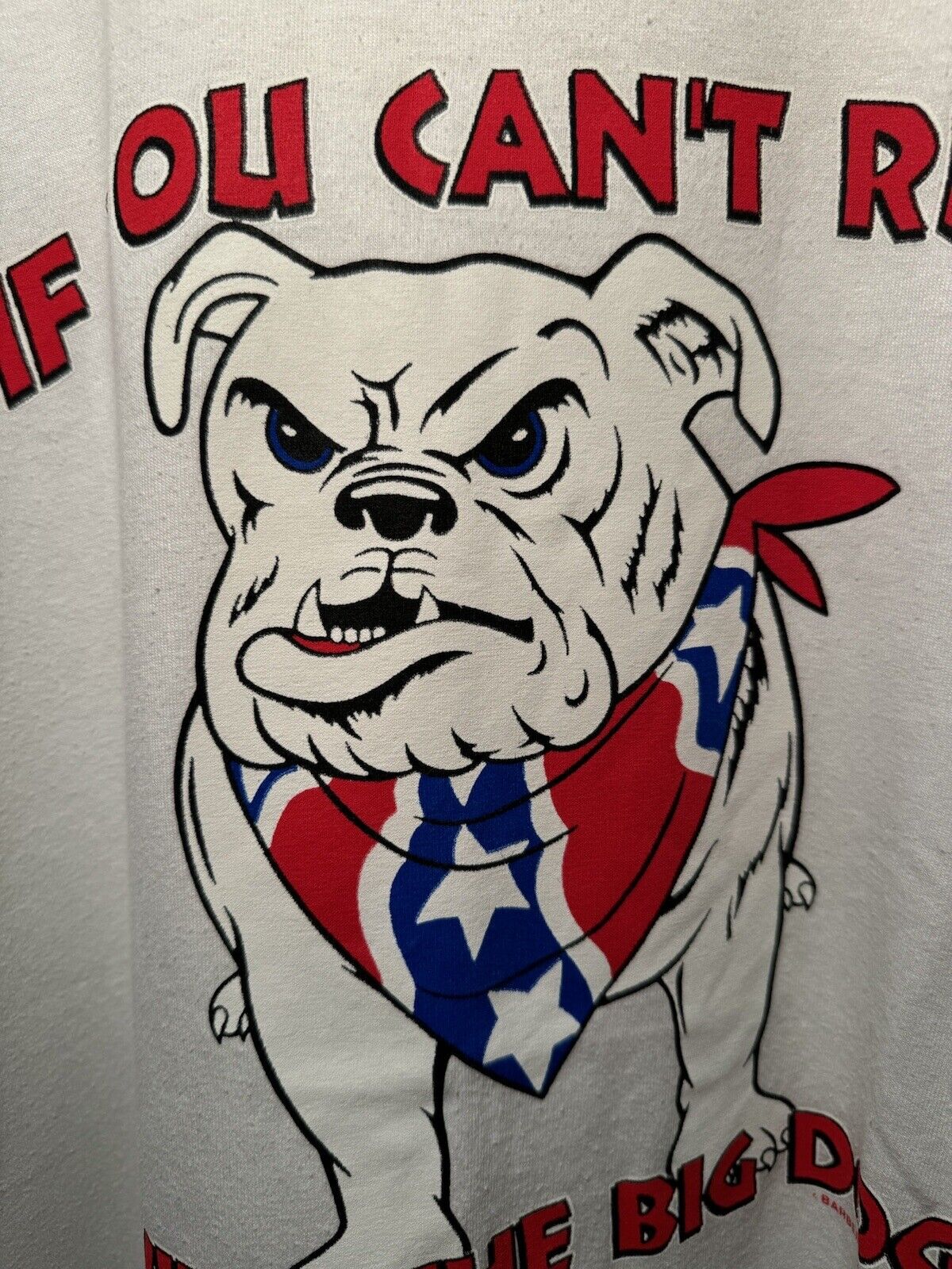 Vintage If You Can’t Run With The Big Dogs T-Shirt XL White Funny USA 1997 