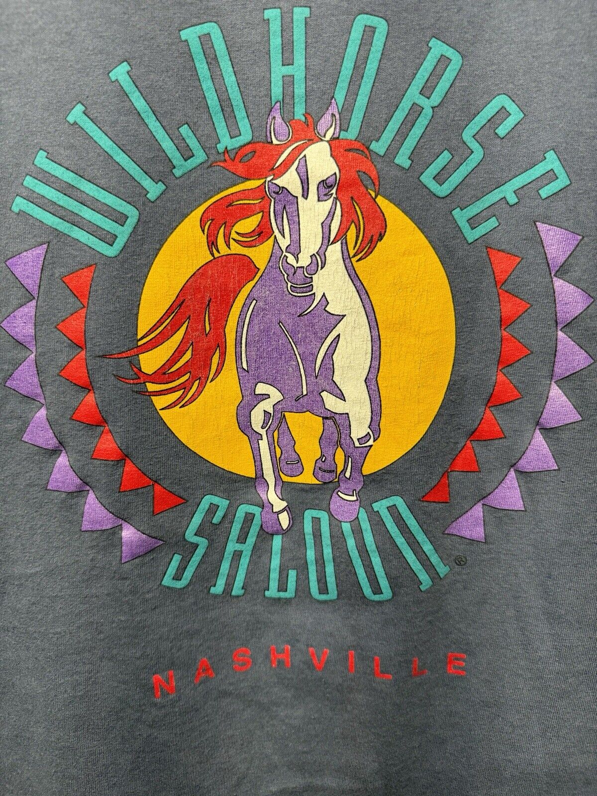 Vintage Wildhorse Saloon T-Shirt L Nashville Tennessee 90s Single-Stitch 