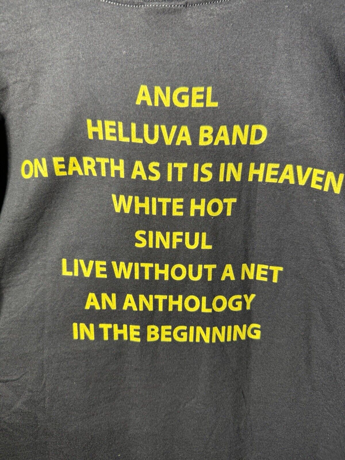 Vintage ANGEL Band T-Shirt Rock Heavy Metal 70s/80s Anvil Dbl Sided Sz L 