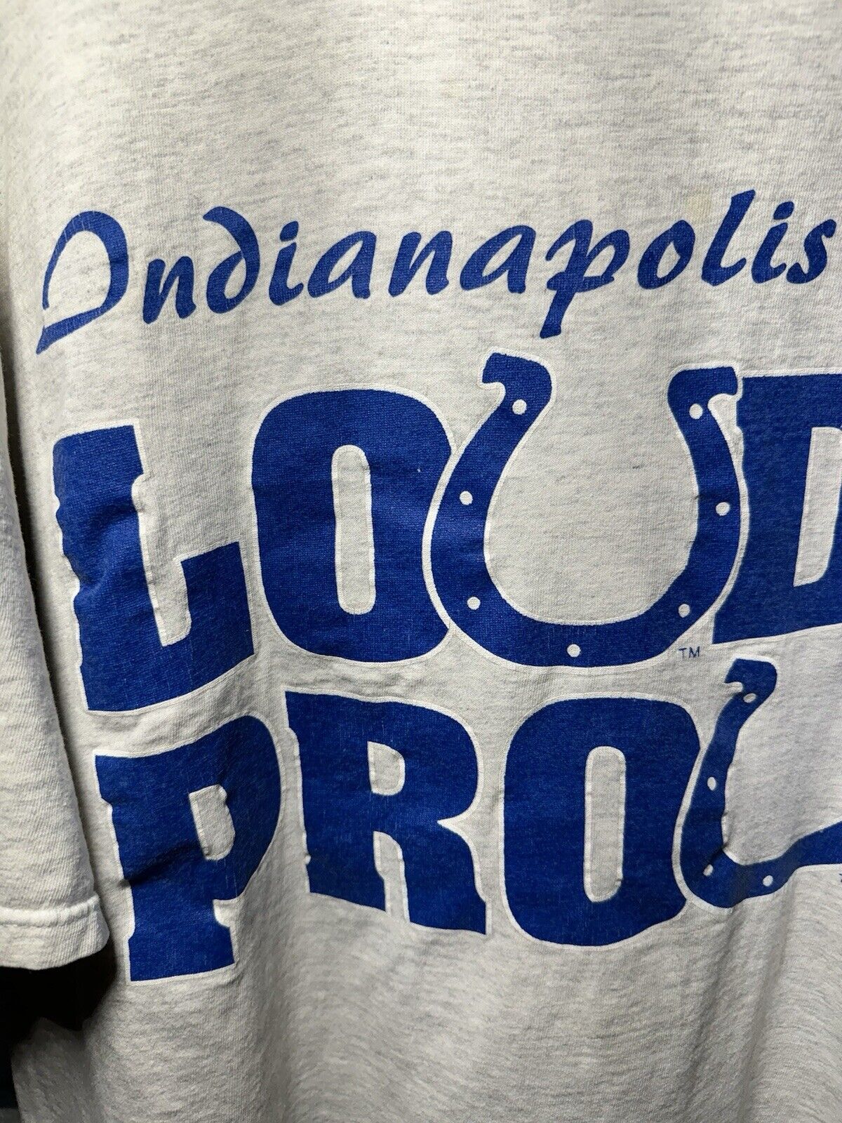 Vintage 1994 NFL Indianapolis Colts  Football Loud & Proud Shirt Size XXL