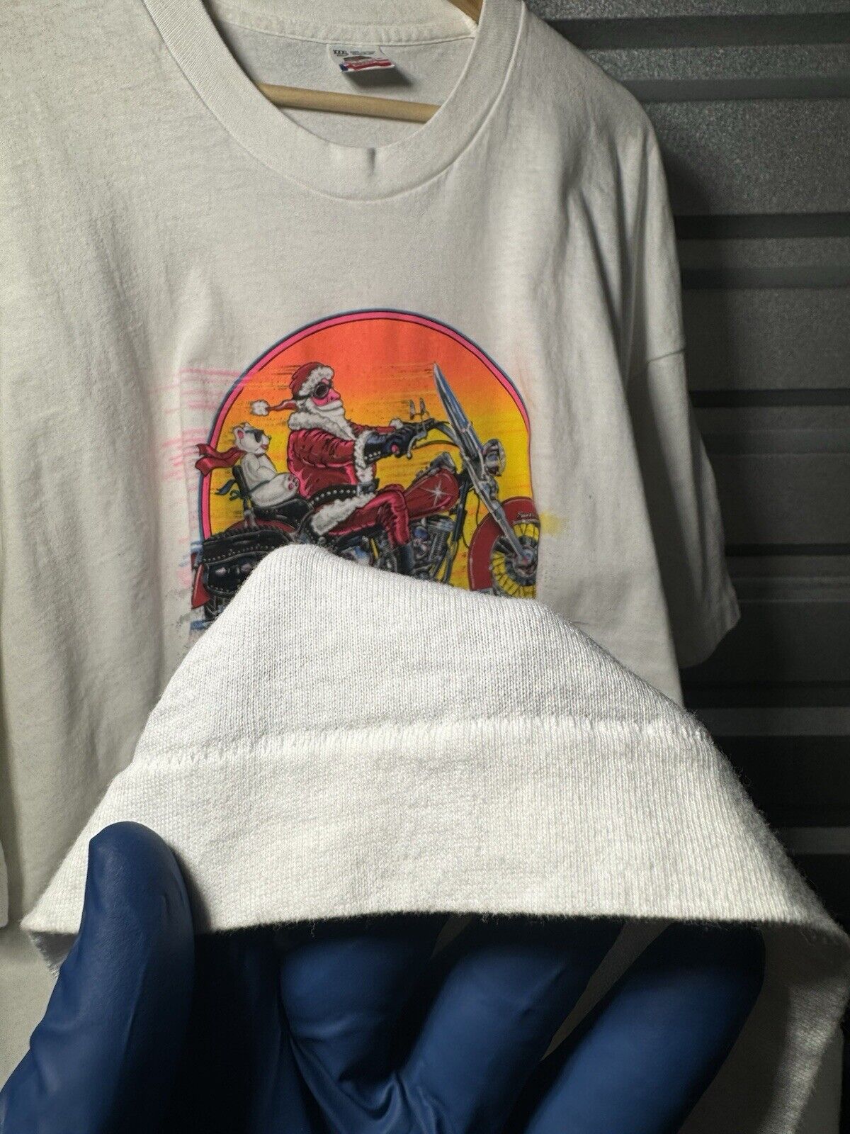 VTG 1994 HAPPY Harley Days Rodeo Dr T-shirt Christmas Santa Beverly Hills 3XL