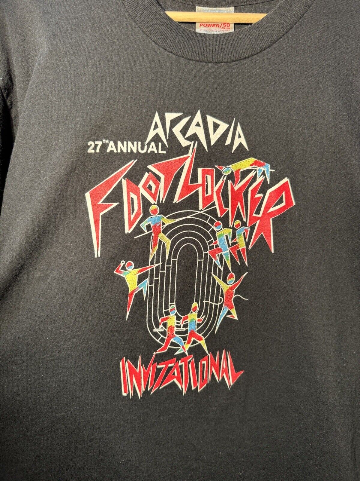 VTG 1995 Footlocker Arcadia Invitational Track Meet T-Shirt 27th Annual RARE 