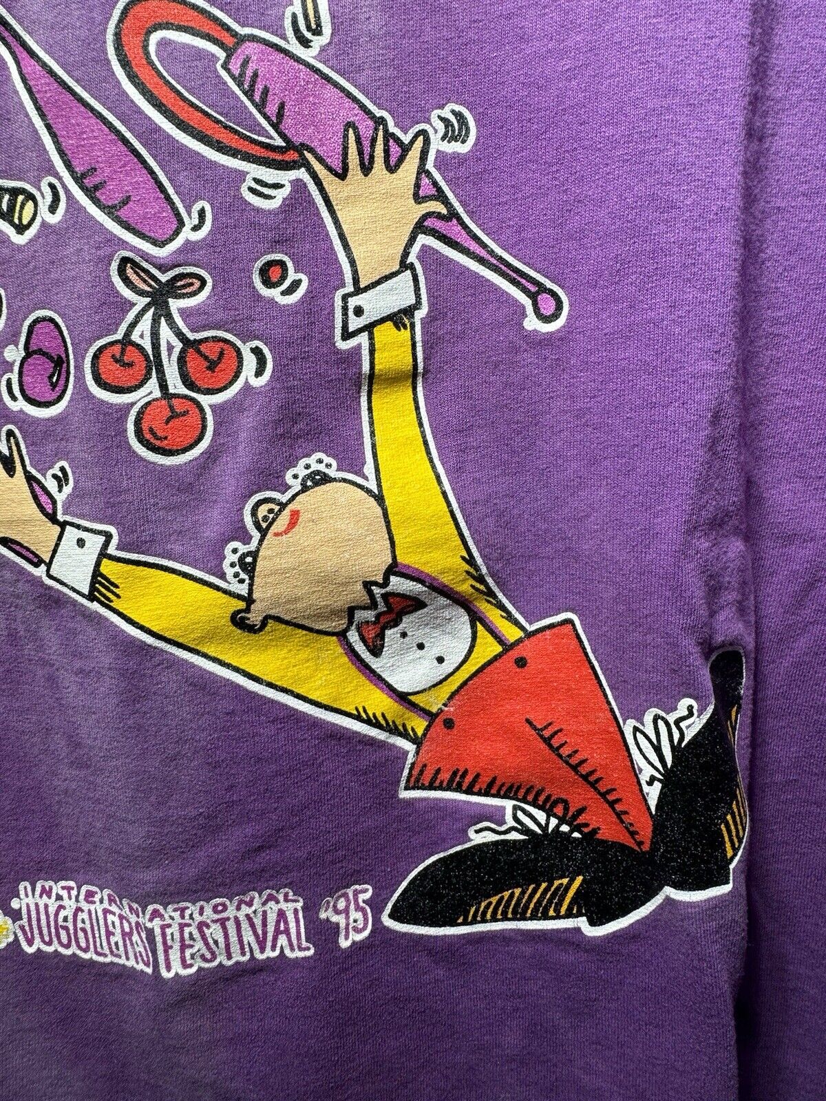 Vintage 1995 Jugglers Festivals Las Vegas T-Shirt Purple XL Anvil Rare 